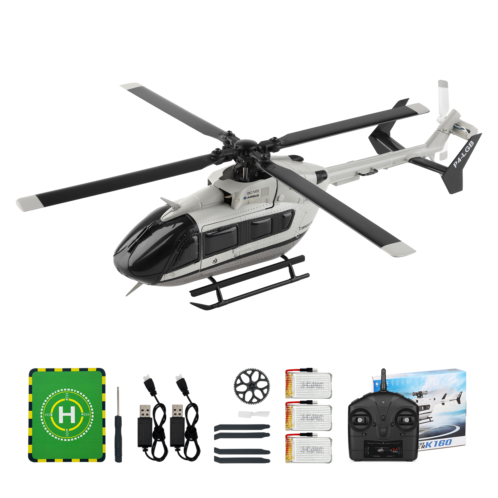 Rc Helicopter Remote Control - WLtoys XK K160 EC-145 (Airbus) RC