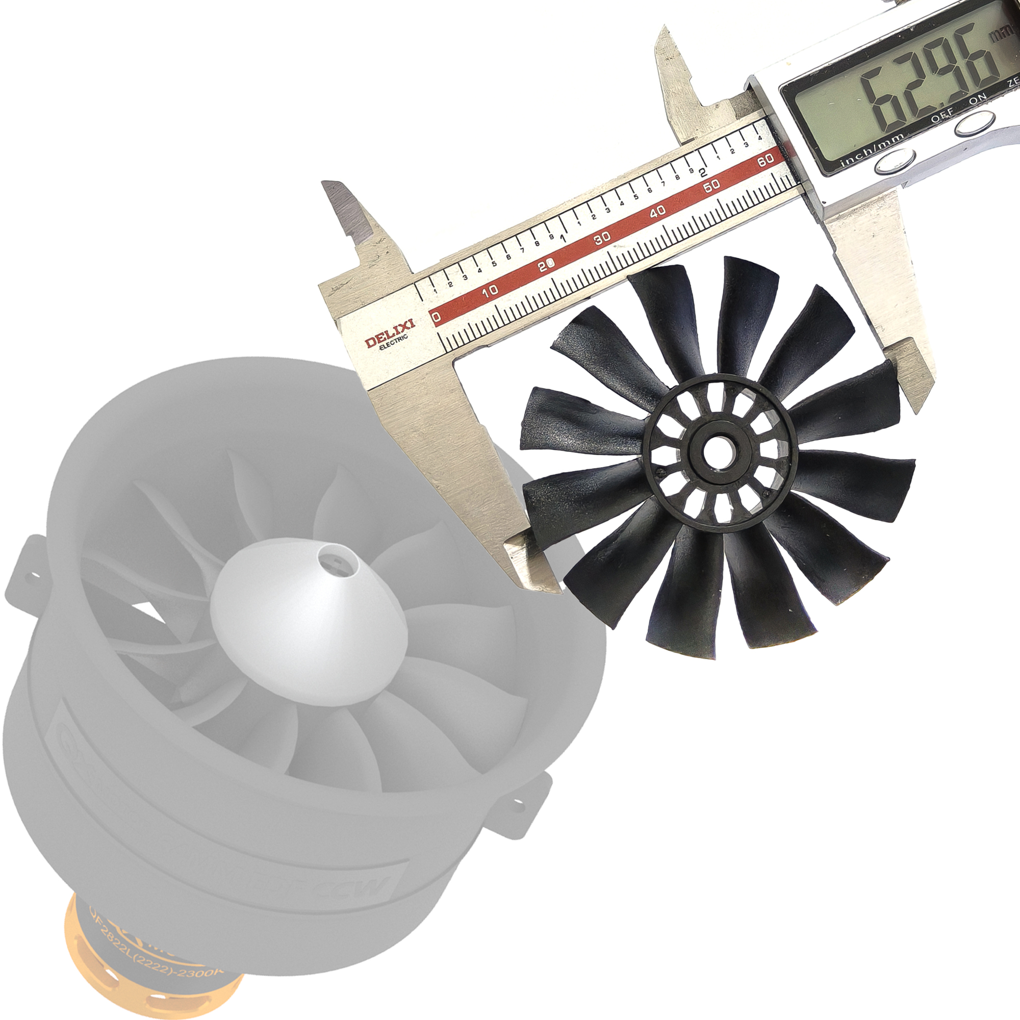 Rc Helicopter Blade - QX-MOTOR 12Blades CW CCW 70mm 64mm