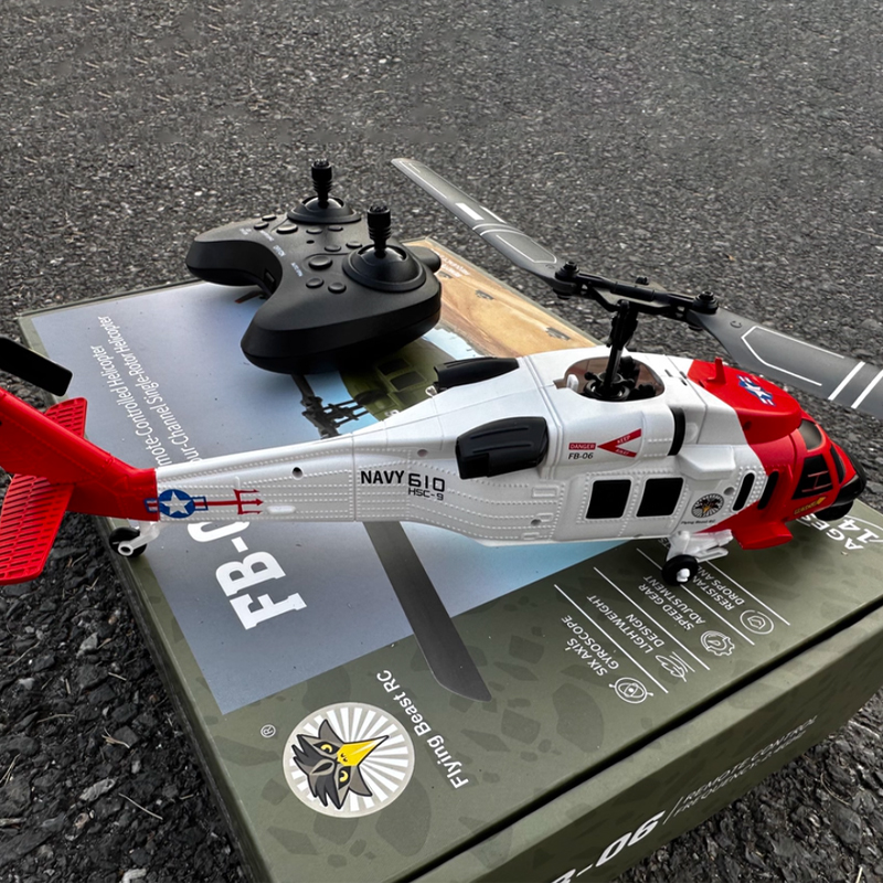 Rc Helicopter Large - FB-06 Black Hawk Remote Control Simulation