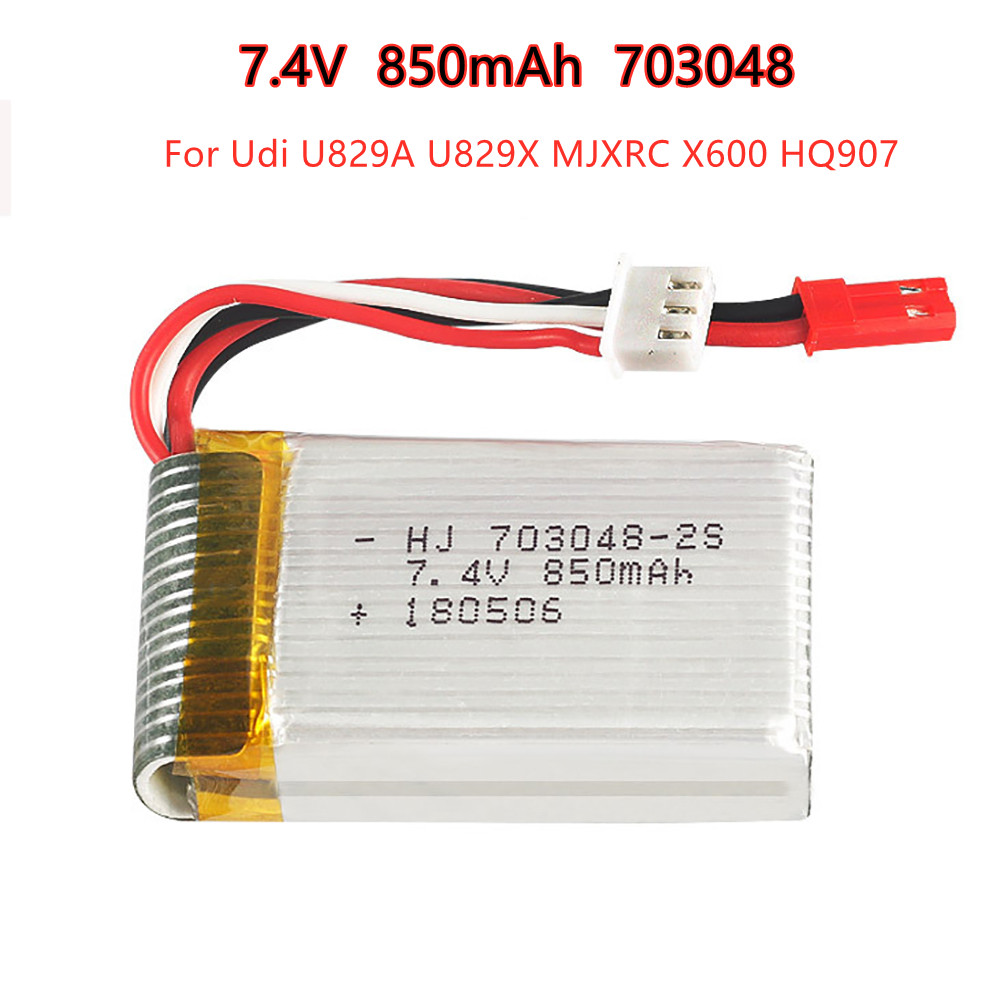 1-5pcs  2s 7.4V 850mAh 703048  - Rc Helicopter Battery reseña y precio