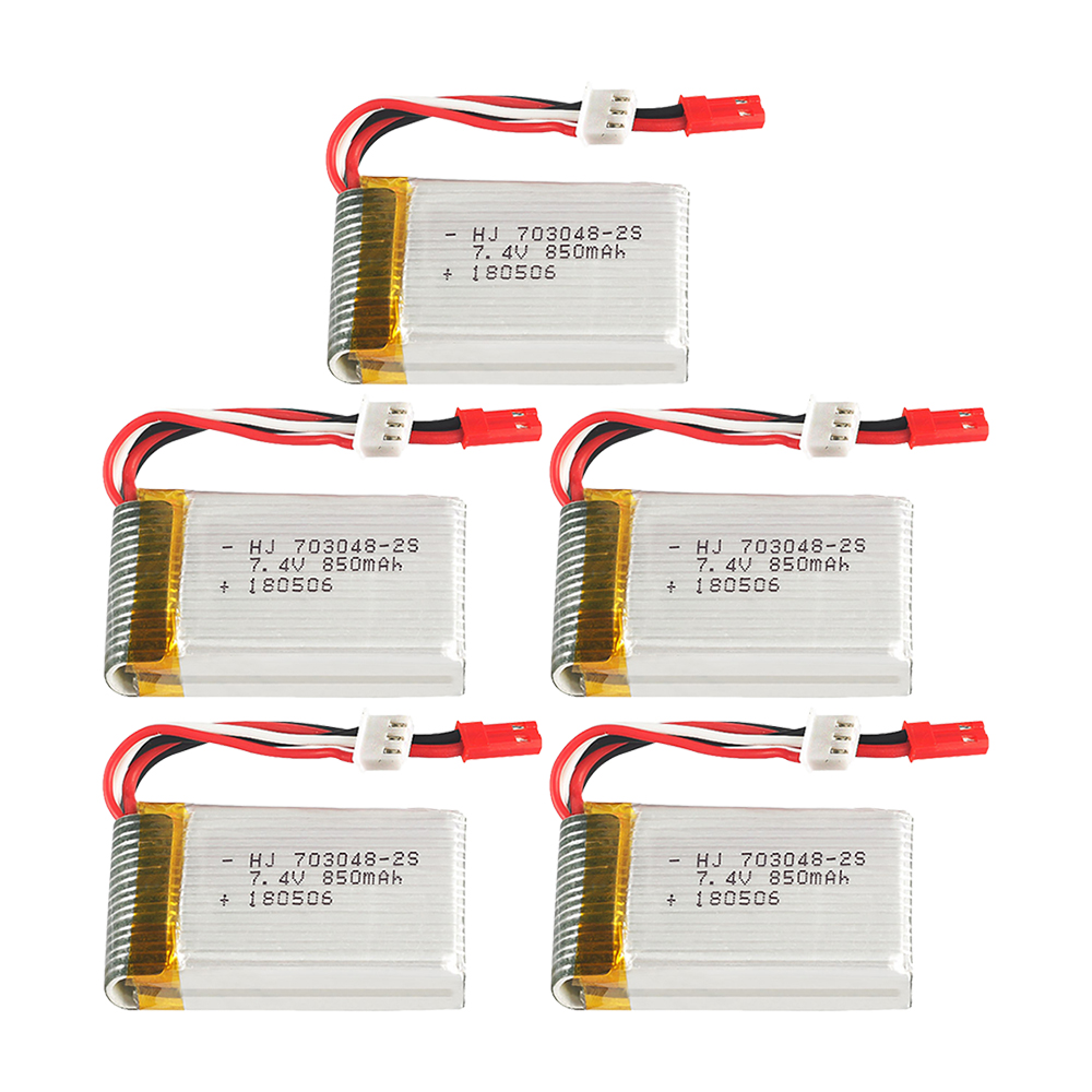 1-5pcs  2s 7.4V 850mAh 703048  - Rc Helicopter Battery reseña y precio