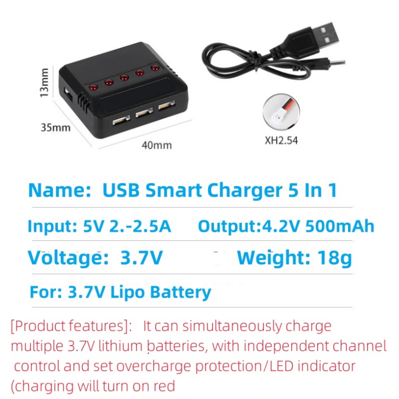 Syma X5HW X5HC X5C X5SW 3.7V 5 - Rc Helicopter Charger reseña y precio