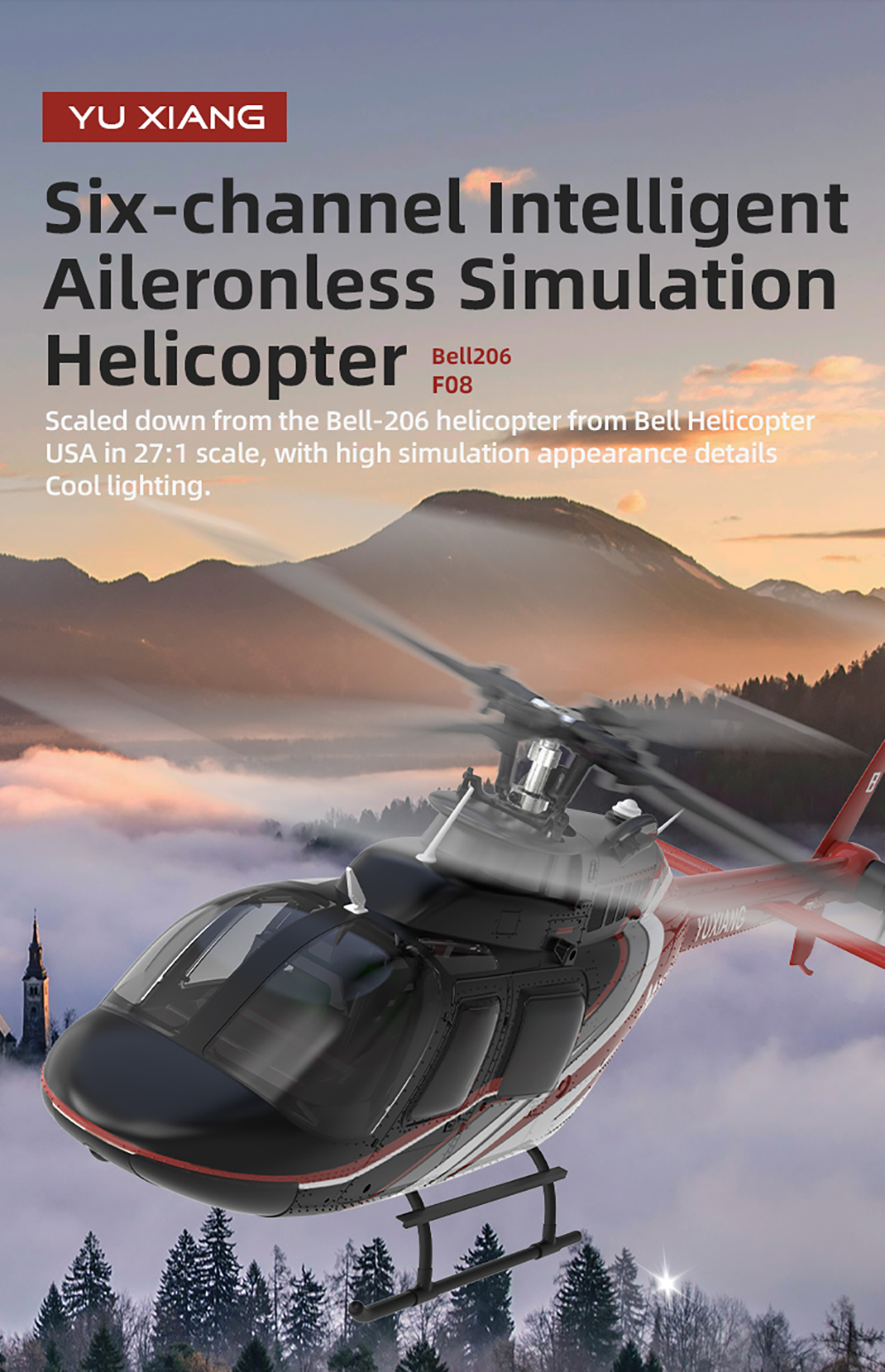 YU XIANG RC Airplane 2.4G 6CH  - Rc Helicopter Gyro reseña y precio