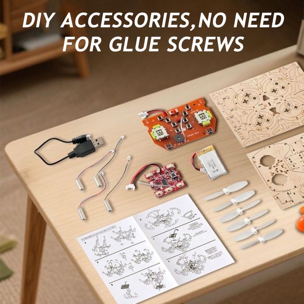 Rc Drone Toy Wooden Drone Puzz - Rc Helicopter Tool Kit reseña y precio
