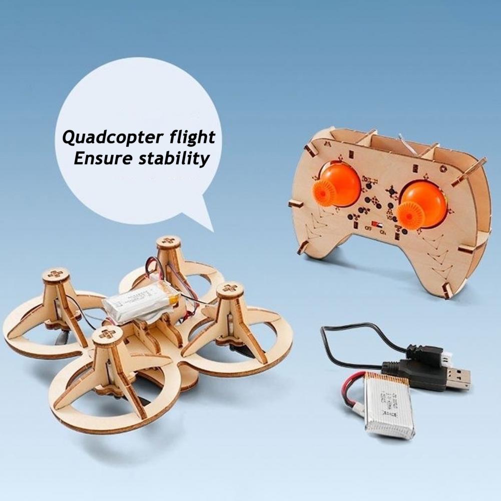 Rc Drone Toy Wooden Drone Puzz - Rc Helicopter Tool Kit reseña y precio