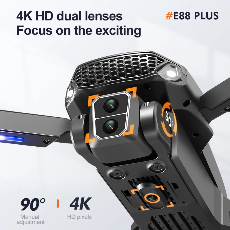 New E88 Plus Quadcopter Drone: - Rc Helicopter Electric reseña y precio