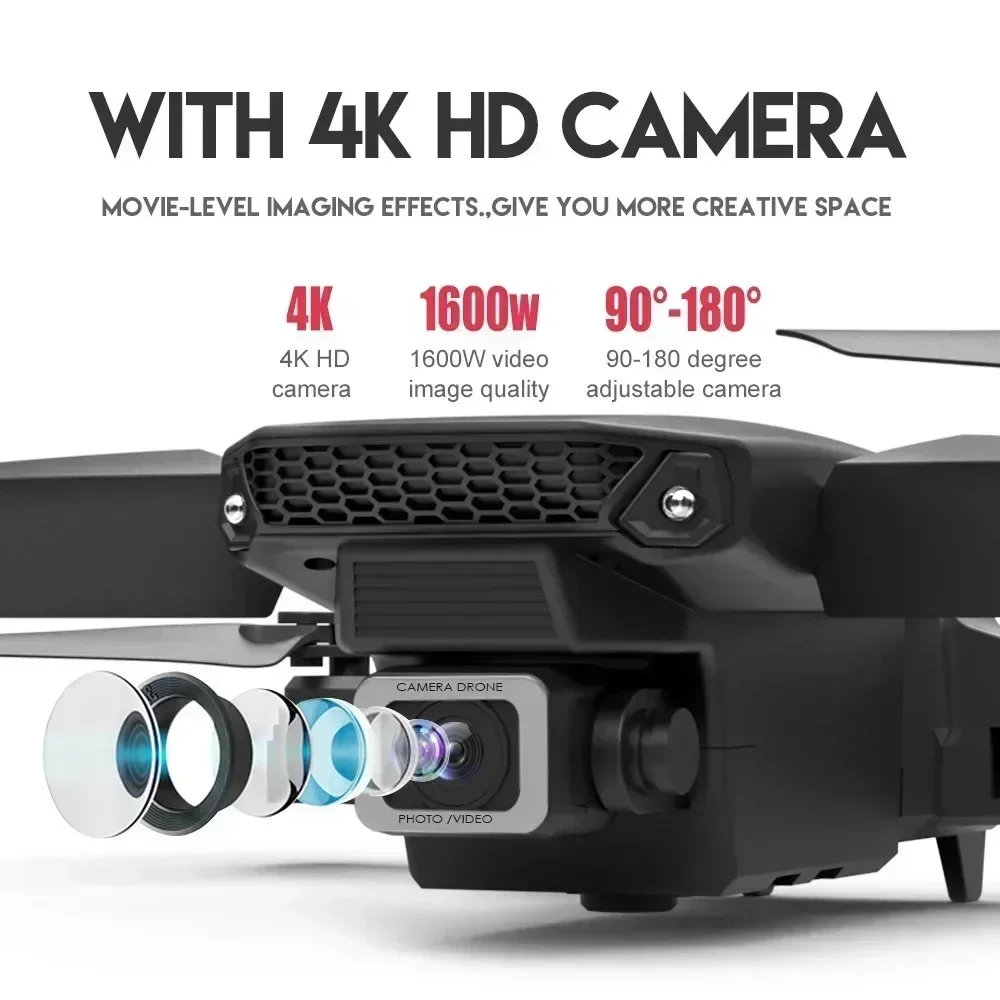 E88 Pro WIFI FPV Drone Wide An - Rc Helicopter Case reseña y precio