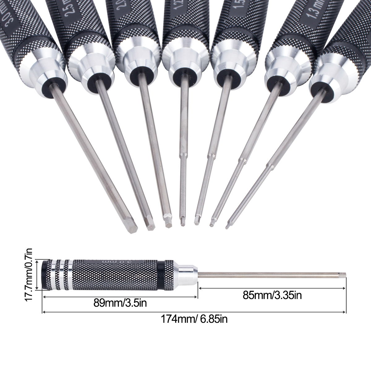 7 IN 1 Steel Hex Socket Profes - Rc Helicopter Tool Kit reseña y precio