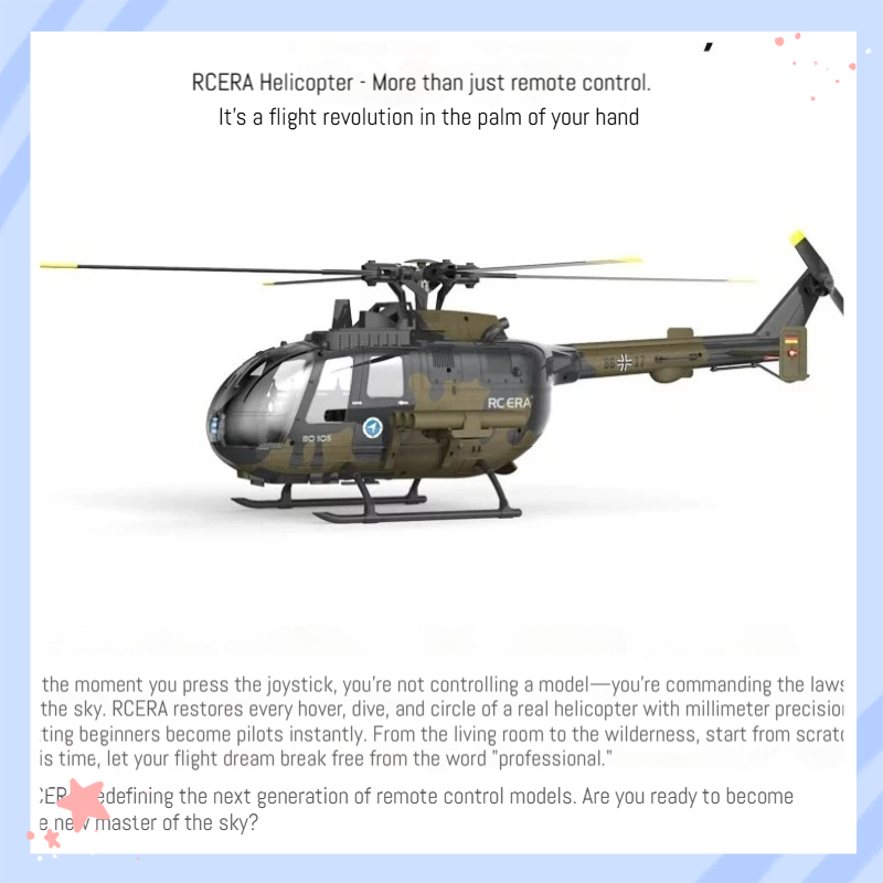 Rc Era Rc Helicopter Bo105 C18 - Rc Helicopter Large reseña y precio