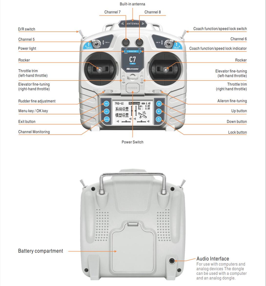 MicroZone MC7 Controller C7 MI - Rc Helicopter Battery reseña y precio