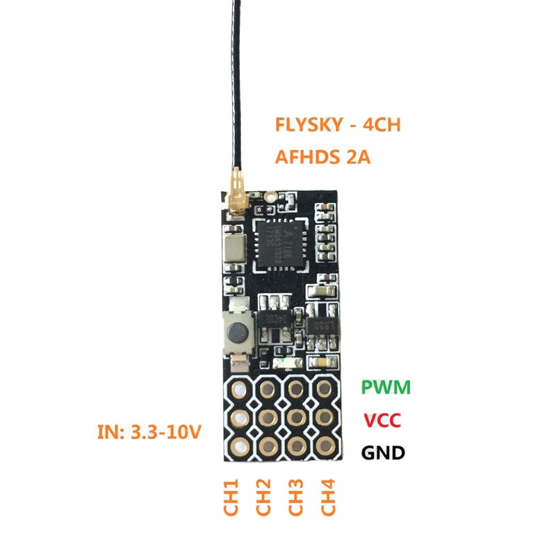 Flysky FS2A Mini Receiver 4CH  - Rc Helicopter Battery reseña y precio