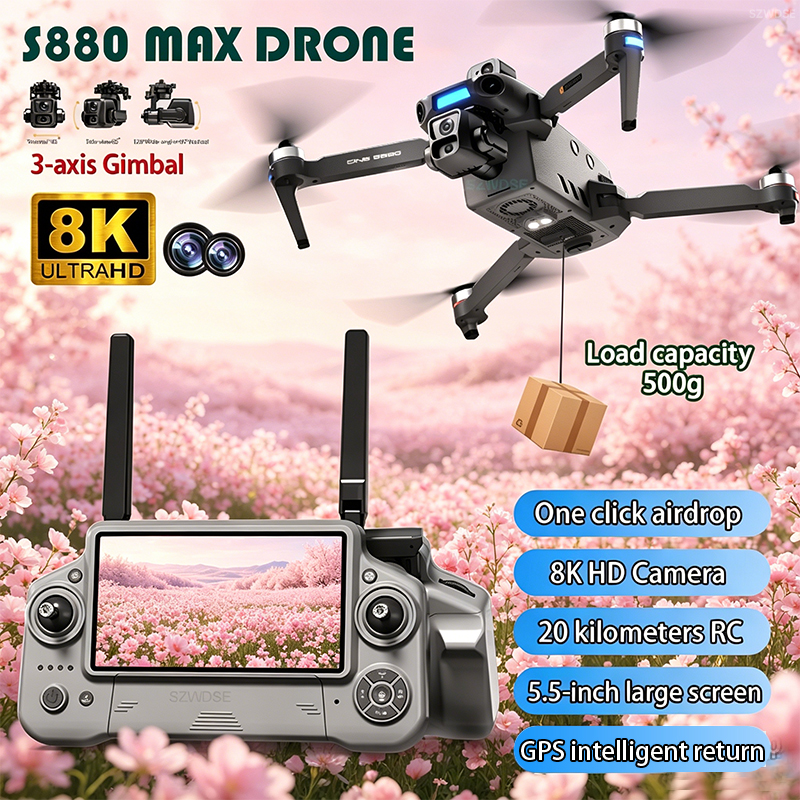 2026 New 8K Dual Camera Drone  - Rc Helicopter Electric reseña y precio