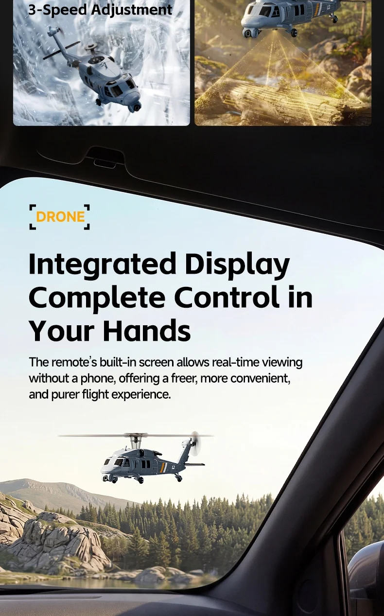 Military Remote Control Screen - Rc Helicopter Single Rotor reseña y precio