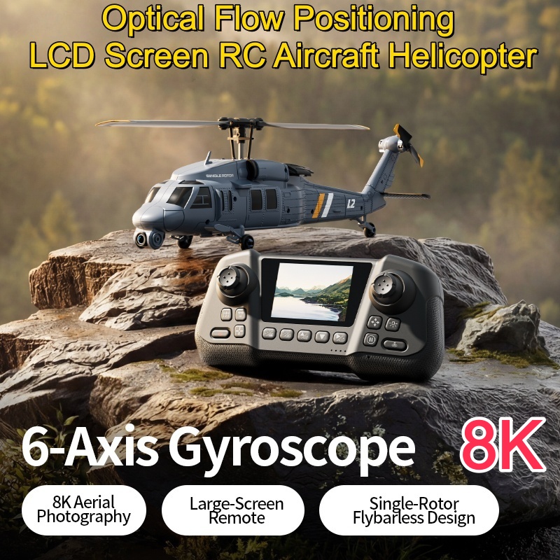 Military Remote Control Screen - Rc Helicopter Single Rotor reseña y precio