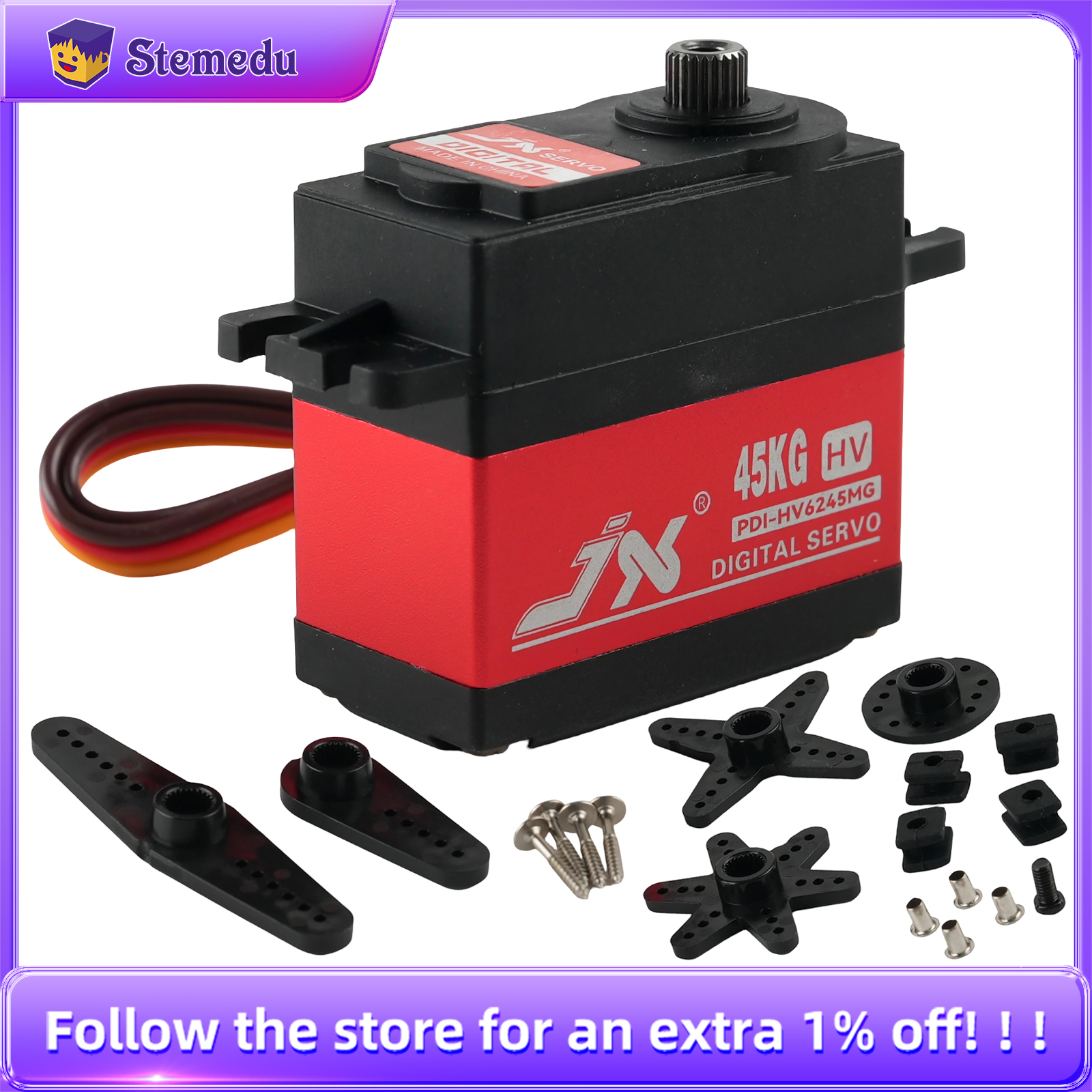 JX Servo PDI-HV6245MG 45KG HV  - Rc Helicopter Servo reseña y precio