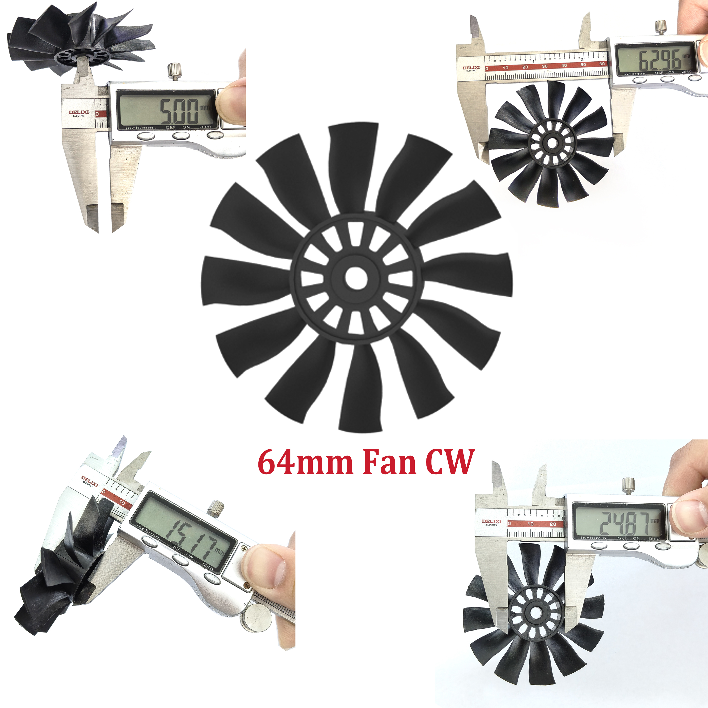 QX-MOTOR 12Blades CW CCW 70mm  - Rc Helicopter Blade reseña y precio