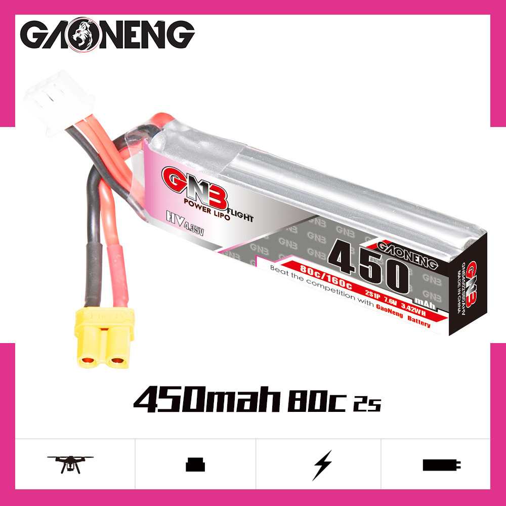 GNB LiPo Battery HV 2S 7.6V 45 - Rc Helicopter Battery reseña y precio