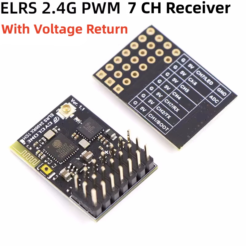ELRS 2.4G PWM 7CH 6CH CRSF Rec - Rc Helicopter Battery reseña y precio
