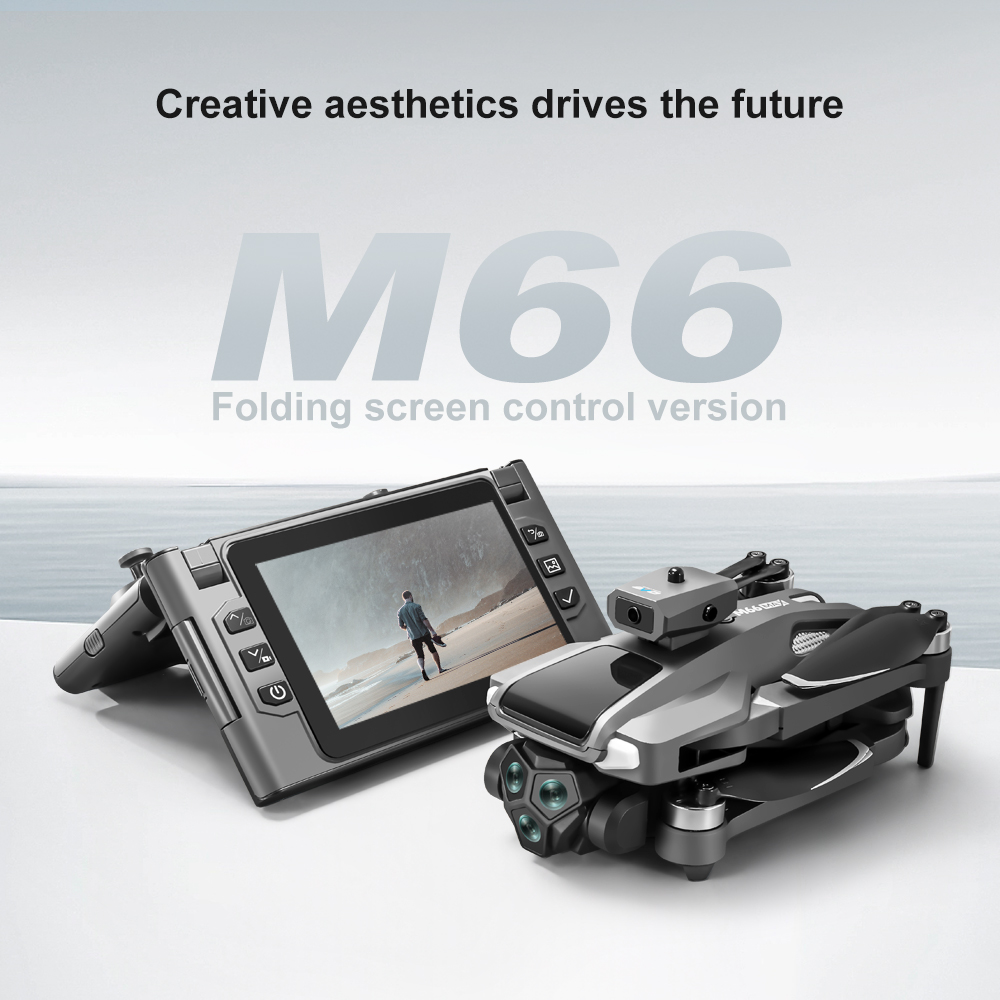 Foldable M66 RC Drone with 4.5 - Rc Helicopter Case reseña y precio