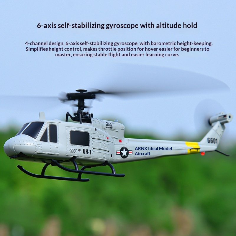 Huey F6601 4CH RC Helicopter - - Rc Helicopter Single Rotor reseña y precio