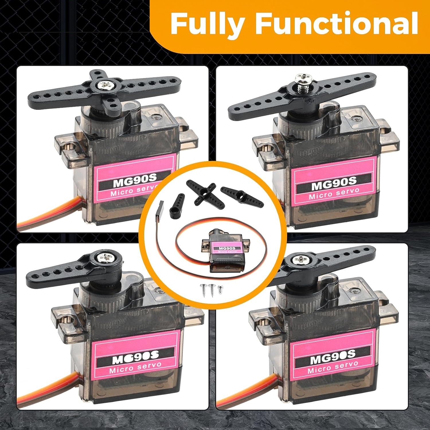 4pcs Micro Servo Metal Gear 90 - Rc Helicopter Mini reseña y precio