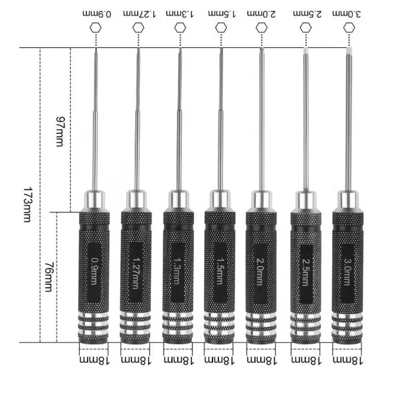 Hex Driver 7/4PCS Hex Allen Sc - Rc Helicopter Tool Kit reseña y precio