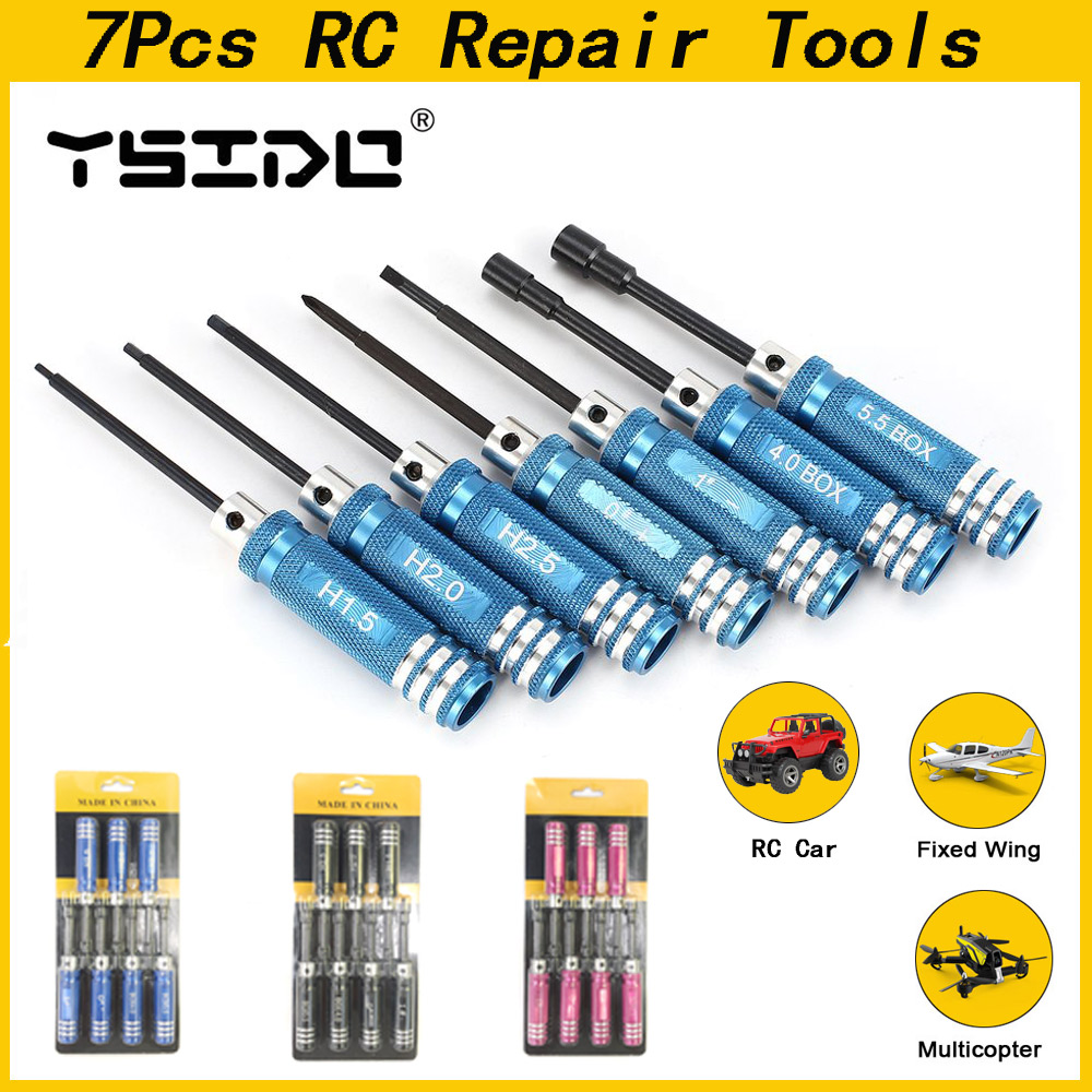 YSIDO 7Pcs 1.5 2.0 2.5mm Hex S - Rc Helicopter Tool Kit reseña y precio